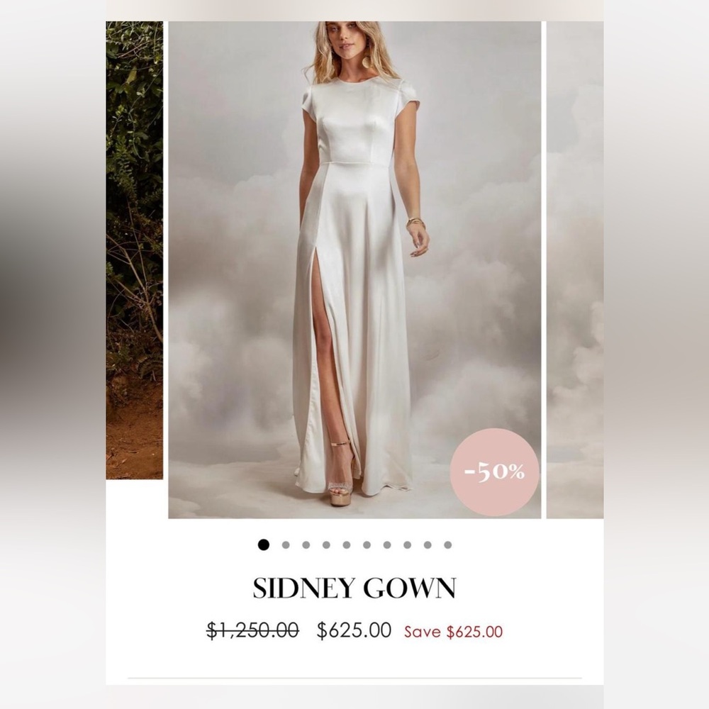 Chic Cream Cap Sleeve Wedding Dress